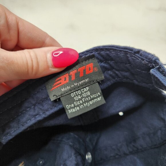 VTG Otto Washington Wizards Blue Baseball Hat Embroidered *Retired Logo* OS - Picture 5 of 5